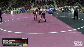 160 lbs Cons. Round 5 - RYAN PARKER, Montgomery Catholic Prep School vs Colton Mayfield, Cleburne County