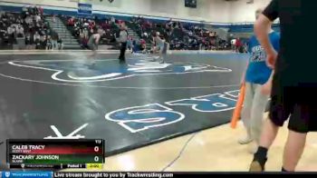 113 lbs Quarterfinal - Zackary Johnson, Blaine vs Caleb Tracy, Scott West