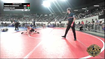 105 lbs Rr Rnd 1 - Damian Allsbrooks, Warhorse Wrestling Club vs Roman Buller, Weatherford Youth Wrestling