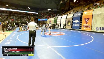 190 Class 1 lbs Cons. Round 3 - Latahvia Williams, STEAM Academy At McCluer South-Berkeley vs Eva Alexander, Oak Grove