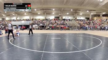 AA 113 lbs 1st Place Match - Jose Cordero, Cleveland High School vs Nolan Barton, Nolensville High School