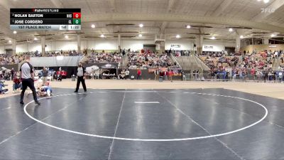 AA 113 lbs 1st Place Match - Jose Cordero, Cleveland High School vs Nolan Barton, Nolensville High School