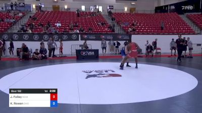 63 kg Cons 16 #2 - Justin Folley, Nevada vs Kyle Rowan, Ohio