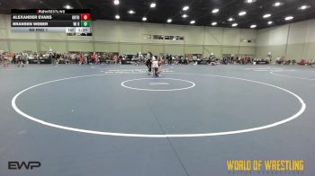 85 lbs Rr Rnd 1 - Alexander Evans, Untouchables 14U Purple vs Bransen Weber, WI Dual Team 14U