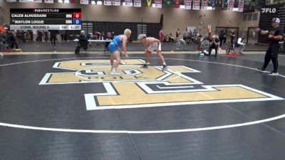 132 lbs Cons. Round 4 - Caleb Alhussaini, Moen Wrestling Academy vs Waylon Logue, Iowa