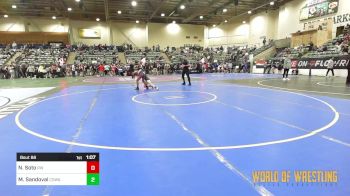 100 lbs Quarterfinal - Noah Soto, RedWave Wrestling vs Madden Sandoval, COWA