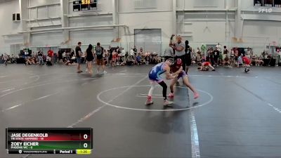 64 lbs Round 2 (6 Team) - Jase Degenkolb, Tri State Hammers vs Zoey Eicher, Phoenix WC