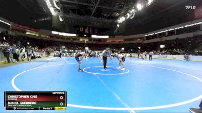 132 lbs Semifinal - Daniel Guerrero, Sahuarita High School vs Christopher King, Pinnacle