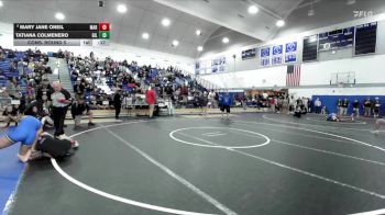 120 lbs Cons. Round 5 - Tatiana Colmenero, Gilroy vs Mary Jane Oneil, Marina