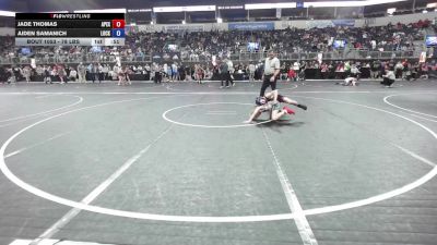 78 lbs Consi Of 8 #1 - Jade Thomas, Apex Wrestling vs Aiden Samanich, Lockport