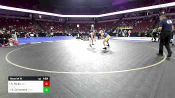 120 lbs Round Of 16 - Slater Hicks, Valencia vs Simon Cervantes, Clovis