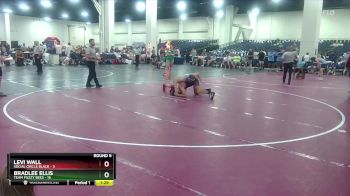 132 lbs Round 6 (10 Team) - Bradlee Ellis, Team Fuzzy Bees vs Levi Wall, Social Circle Black