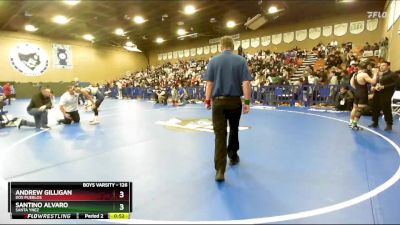 126 lbs Cons. Round 6 - Andrew Gilligan, Dos Pueblos vs Santino Alvaro, Santa Ynez