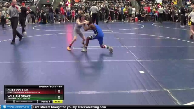 65 lbs Quarterfinal - Chaz Collins, Greater Heights Wrestling-AAA vs ...