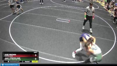 90 lbs Quarterfinal - Jake Strickland, Team Bear Wrestling Club vs Jase Brown, Coastal Elite