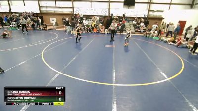 71 lbs Cons. Round 4 - Bronx Harris, Iron County Wrestling Academy vs Brighton Brown, Wasatch Wrestling Club