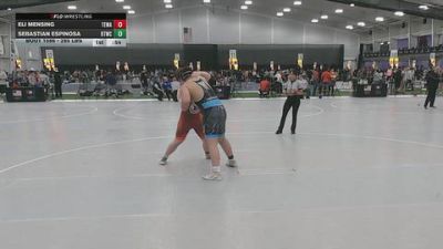 285 lbs Cons. Quarters - Sebastian Espinosa, Burnett Trained Wrestling Club vs Eli Mensing, Tom Eagle Wrestling Academy