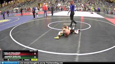56 lbs Cons. Round 2 - Andrew Barajas, Moses Lake Wrestling Club vs Kallai Mullenax, North Valley Jr Knights