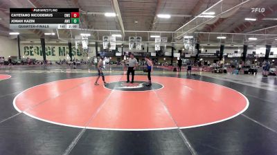 106 lbs Quarterfinal - Cayetano Nicodemus, Capital Wrestling Club vs Jonah Kazin, Arlington Wrestling Club