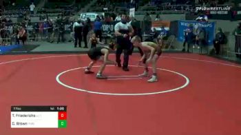 77 lbs Consolation - Titan Friederichs, JJ Trained vs Calum Brown, Purler