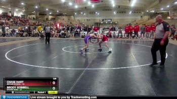 126 lbs Placement (4 Team) - Chase Hart, Baylor School vs Brody Gobbell, Father Ryan