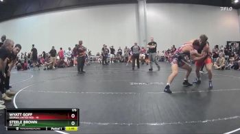 175 lbs Round 5 (6 Team) - Wyatt Goff, Georgia United Red vs Steele Brown, MF Army