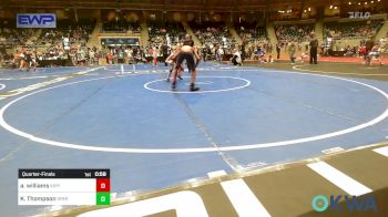 120 lbs Quarterfinal - Amari Williams, KIPP TULSA vs Kaydeance Thompson, Sperry Wrestling Club