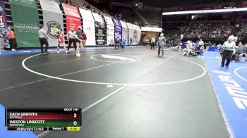 150 Class 1 lbs Cons. Round 1 - Zach Griffith, Maysville vs Weston Linscott, Brookfield