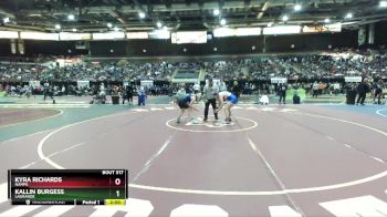 165 lbs Champ. Round 2 - Kallin Burgess, LaGrande vs Kyra Richards, Nampa