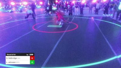 132 lbs Round Of 64 - Gabriel Delbridge, Eaglecrest WC vs Lance Johnson, Natrona Colts