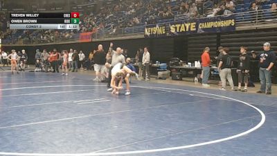 110 lbs Consy 2 - Treven Willey, Chestnut Ridge vs Owen Brown, Kiski Area