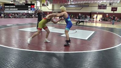 156.1-167 lbs Champ. Round 1 - Evan Curtis, Dubuque Wrestling Club vs Luke Lindaman, Jesup Mat Club