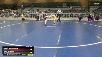 59 lbs Round 1 - Cael Eatock, High Altitude Wrestling Club vs Nash Williamson, Iowa