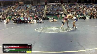 152 lbs Cons. Round 3 - Keira Rosenmarkle, Seaforth vs Jymeia Nobles, Goldsboro