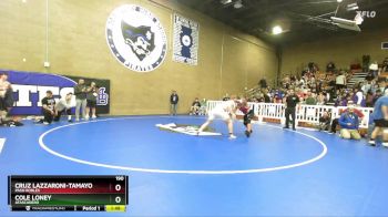 190 lbs Champ. Round 1 - Cole Loney, Atascadero vs Cruz Lazzaroni-Tamayo, Paso Robles