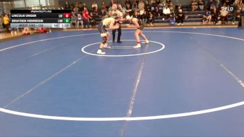 138 lbs Round 2 - Brayden Hennegin, Liberty North vs Lincoln Unger, Lincoln Southeast