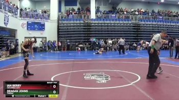 106 lbs Quarterfinal - Ian Berry, Columbia City vs Deagan Johns, TINORA