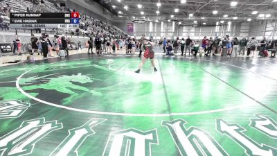 170 lbs Cons. Semis - PIPER KUNNAP, Steelclaw Wrestling Club vs Evie Hasiak, Redmond Wrestling Academy