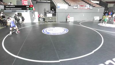 140 lbs Semis - Ava Garcia, Red Star Wrestling Academy vs Sunji Grushkowitz, Peninsula Wrestling Club