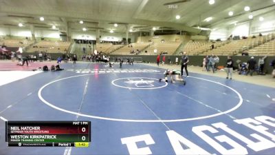 100 lbs Quarterfinal - Weston Kirkpatrick, Minion Training Center vs Neil Hatcher, Seymour Youth Wrestling