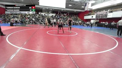 134 lbs Cons. Round 5 - Roman Sardar, Granada vs Nathan Marek, Amador Valley