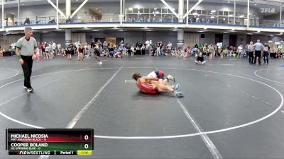 80 lbs Round 7 (8 Team) - Michael Nicosia, Mat Assassins Black vs Cooper Boland, U2 Uprising Blue