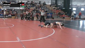 157 lbs Cons. Round 2 - Austin High, Fairmont State vs Matt Ryan, Bridgeport