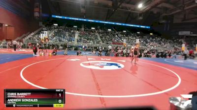 4A-126 lbs Champ. Round 1 - Andrew Gonzales, Central vs Chris Barrett, Natrona County