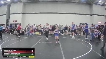 66 lbs Round 5 - Roman Borneman, Swamp Rabbit Wrestling vs Gideon Atkins, Cane Bay Cobras