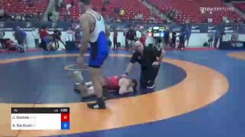 78 lbs Quarterfinal - Jon Daniels, Michigan vs Alan Barthold, Oregon