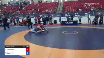 78 lbs Quarterfinal - Thomas Frederick, California vs Timothy Alger, Air Force Regional Training Center