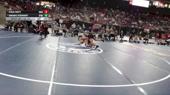 3A 157 lbs Cons. Round 2 - Amado Stewart, St. Maries vs Cole Hilty, Nampa Christian