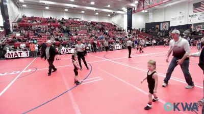 46 lbs Quarterfinal - Rhett Villines, Weatherford Youth Wrestling vs Everlee Henderson, Oklahoma Wrestling Academy