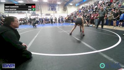 96 lbs Semifinal - Tripp Hardison, Verdigris Youth Wrestling vs Sean Barton, Warrior Wrestling